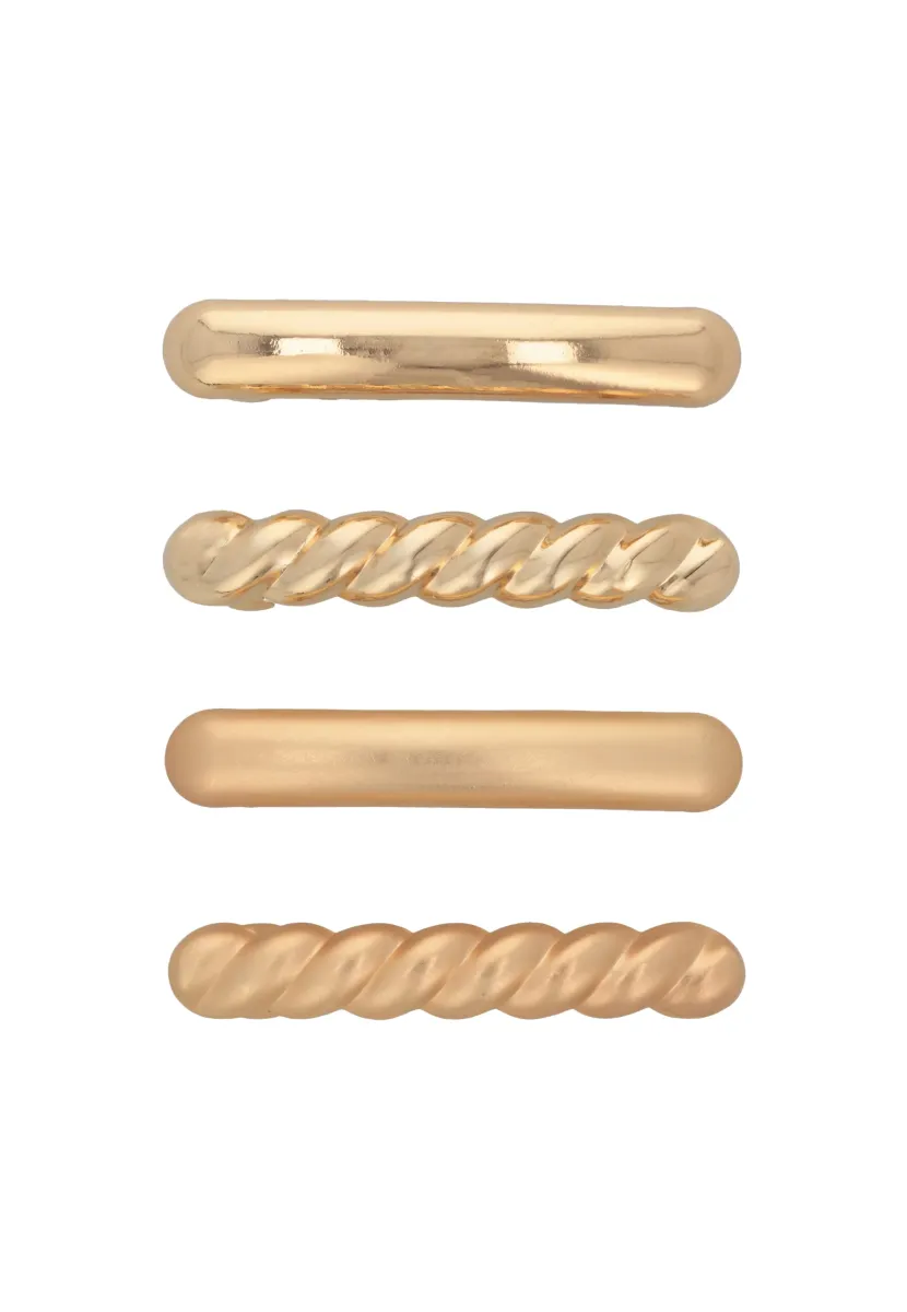 SET FRENCH CLIP - Haar-Styling-Accessoires - gold-coloured