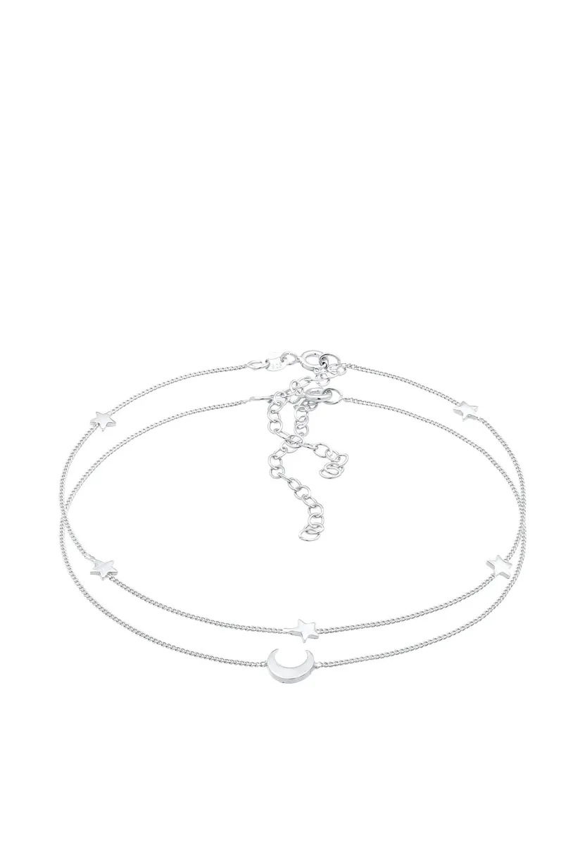 SET - Fußkettchen - silberfarben