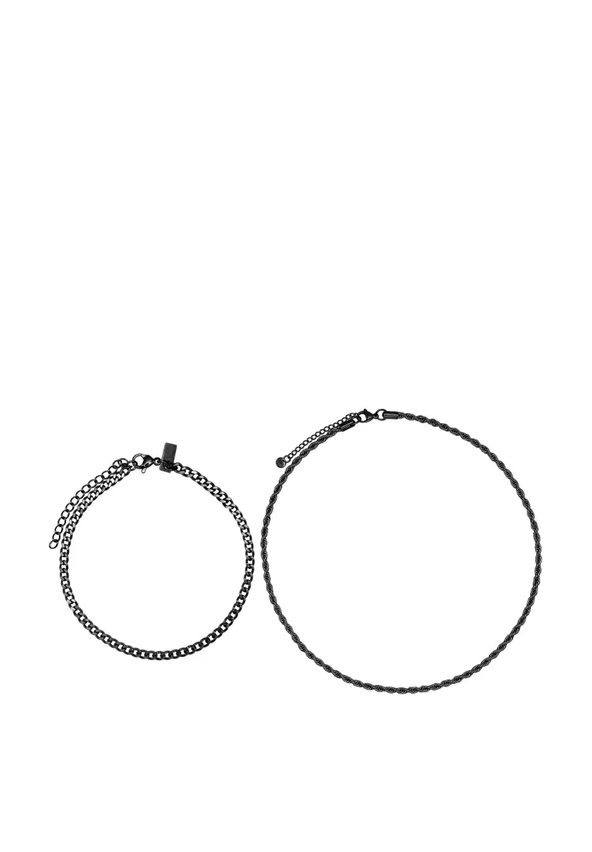 SET - Halskette - schwarz