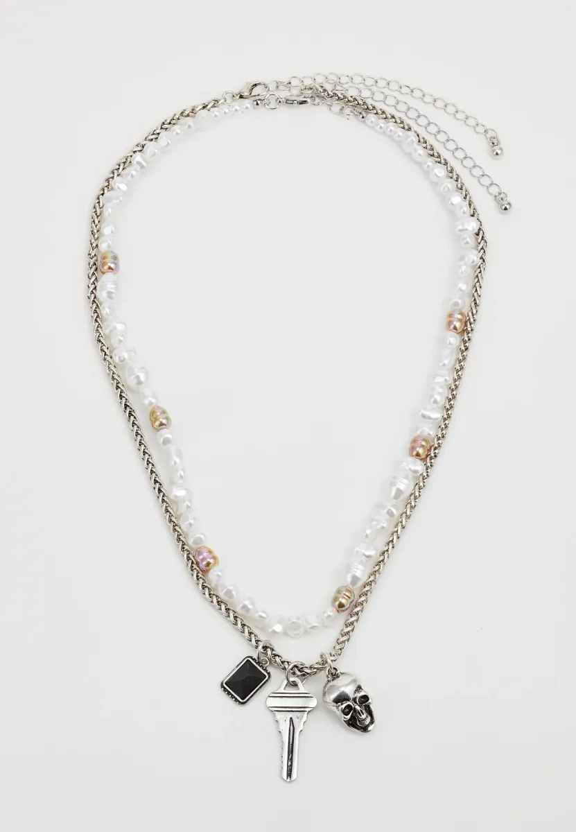 SET - Halskette - silver-coloured