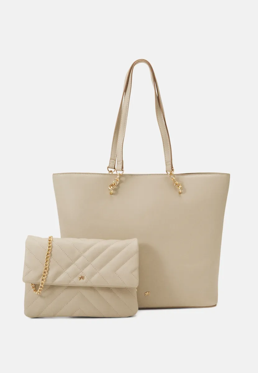 SET - Handtasche - beige