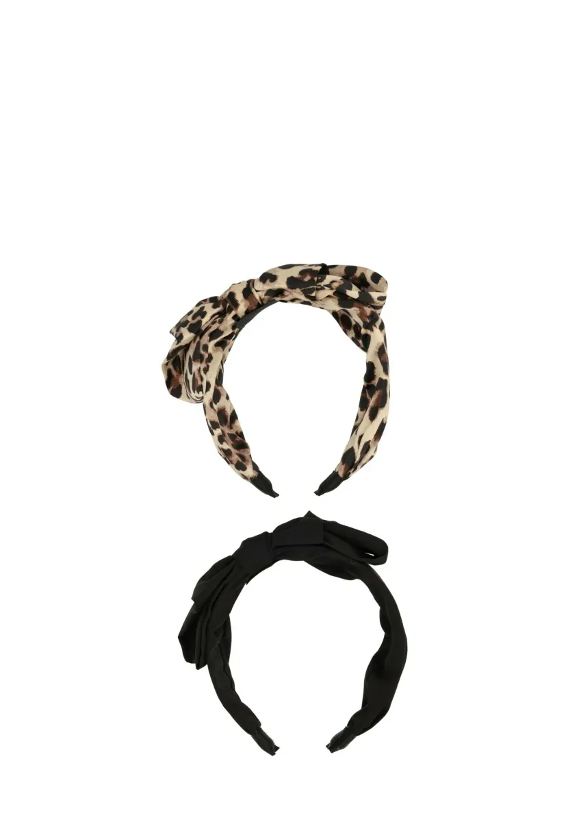 SET HEADBAND - Haar-Styling-Accessoires - black leo