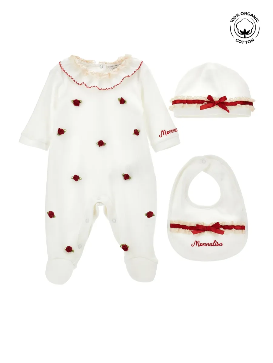 SET - Jumpsuit - white/red
