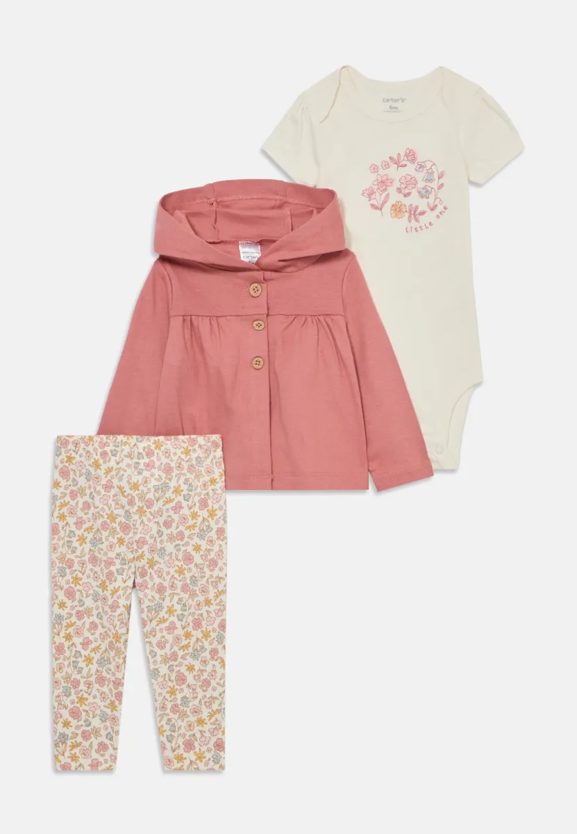 SET - Kapuzenpullover - pink/off white