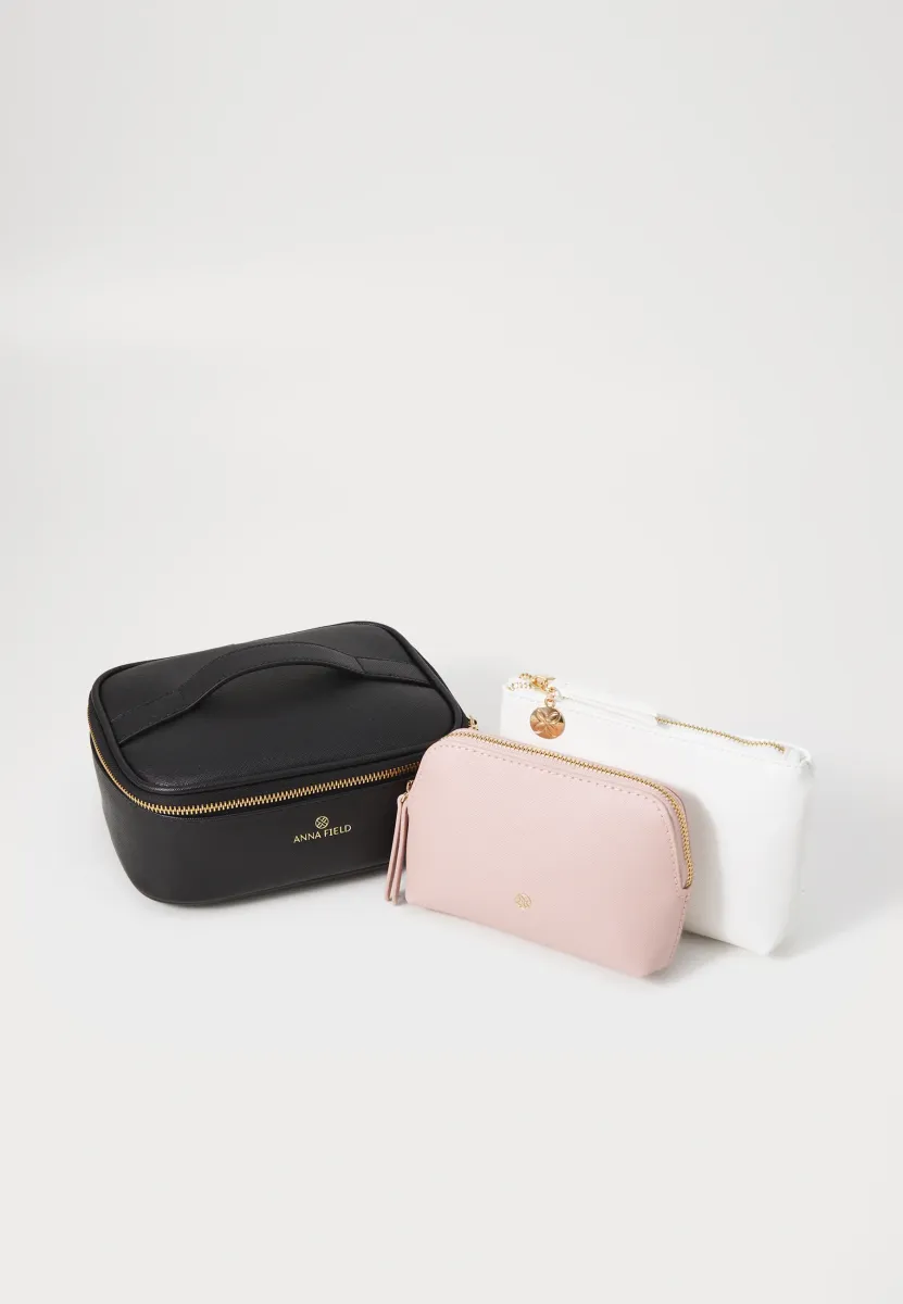 SET - Kosmetiktasche - black/light pink/off-white