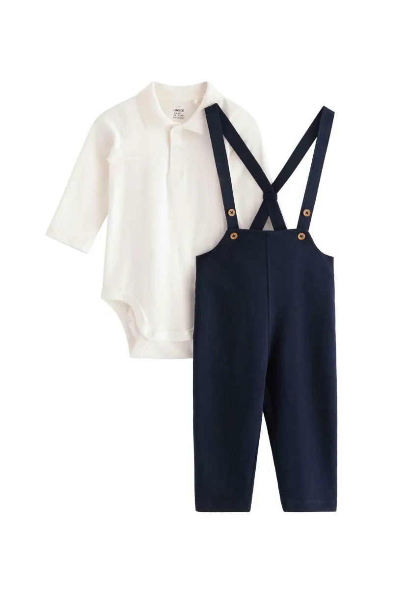 SET - Latzhose - dark navy