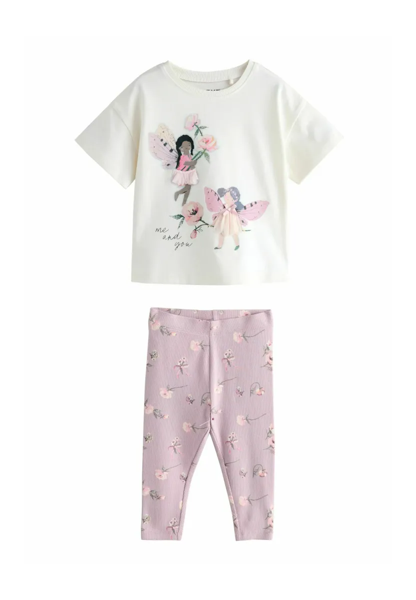 SET - Leggings - Hosen - ecru/white fairy