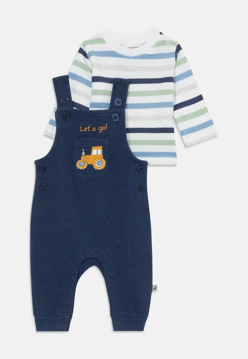 SET LETS GO - Langarmshirt - dunkelblau/ringel dark blue/stripes