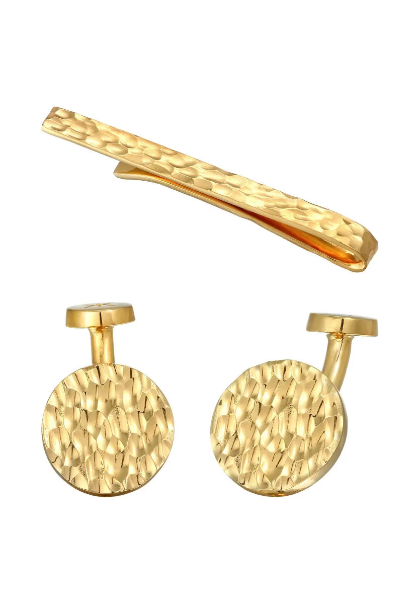 SET - Manschettenknopf - gold-coloured