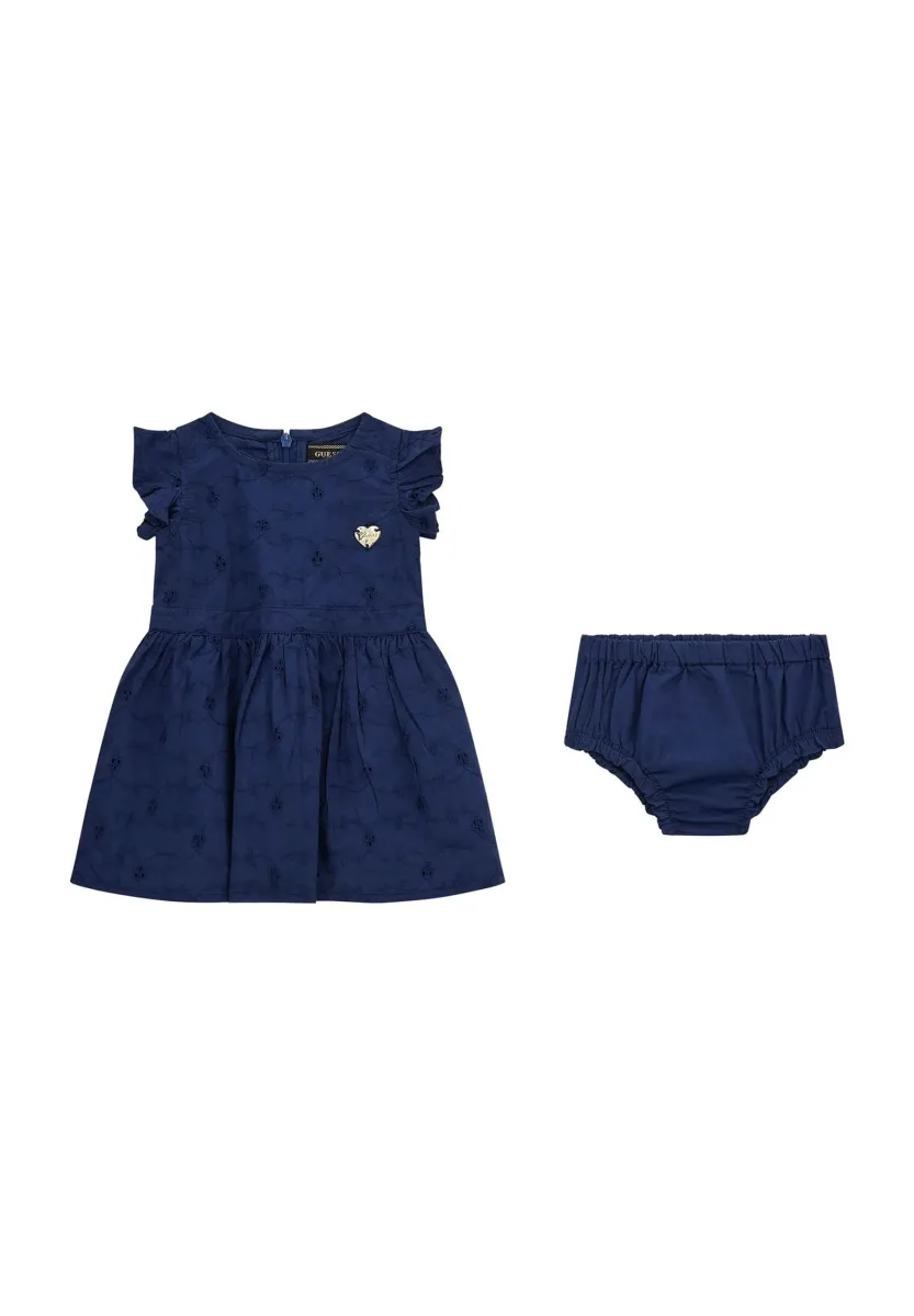SET MIT BRODERIE ANGLAISE - Panties - dunkelblau