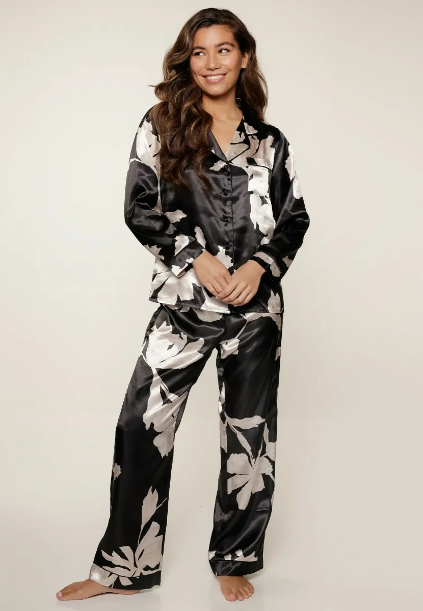 SET - Nachtwäsche Set - blumendruck