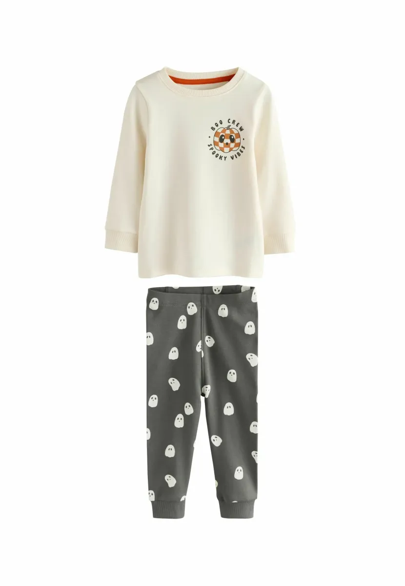 SET - Nachtwäsche Set - cream black halloween