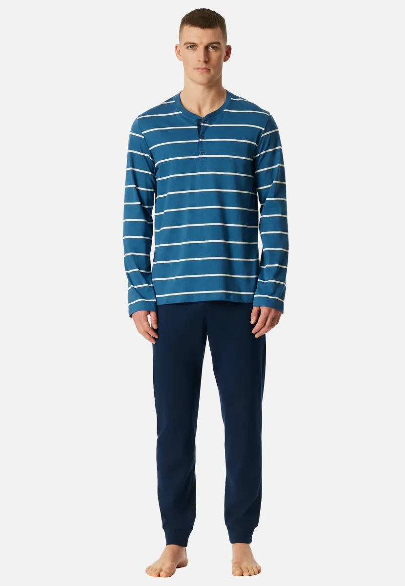 SET - Nachtwäsche Set - dunkelblau