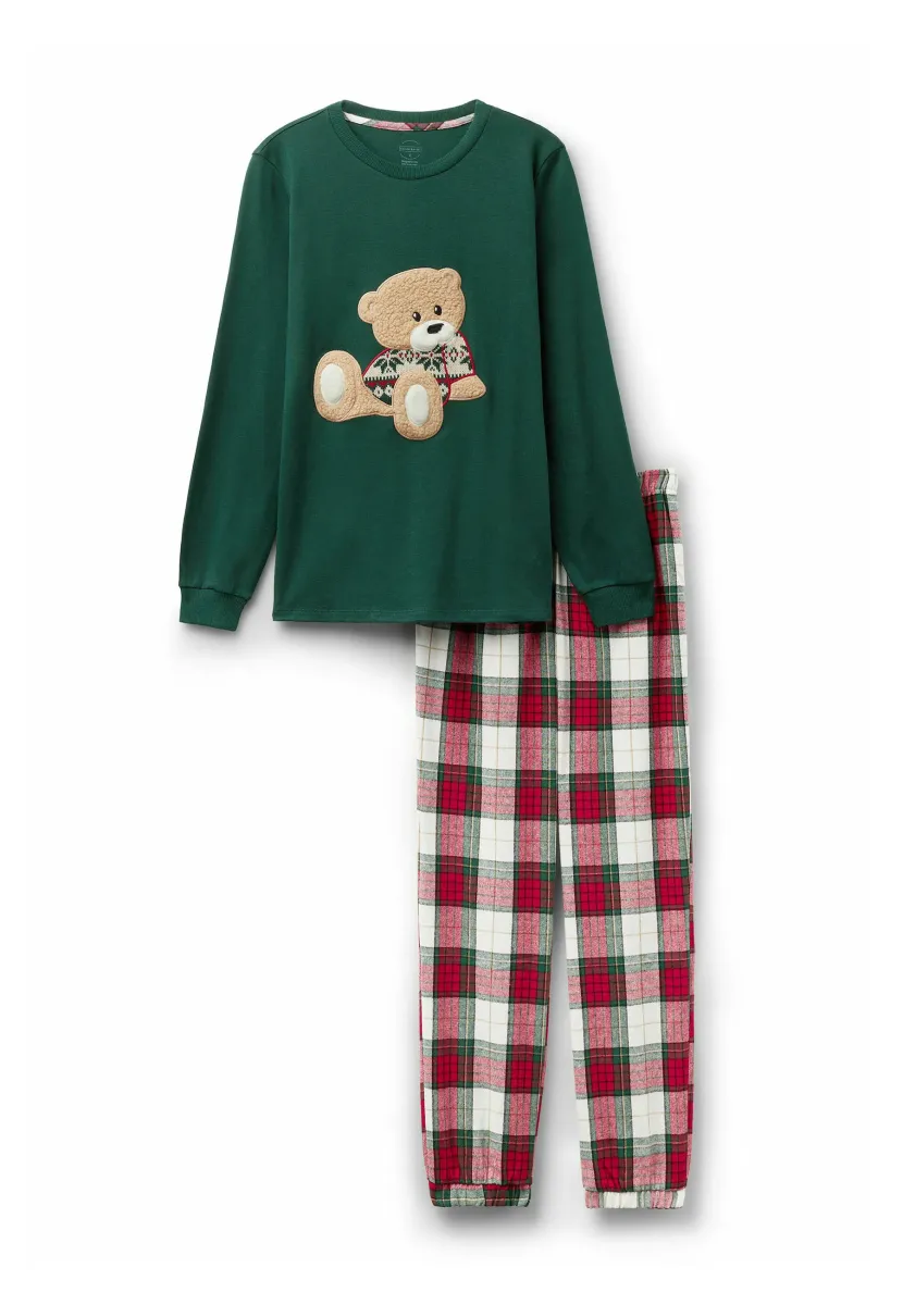 SET - Nachtwäsche Set - green