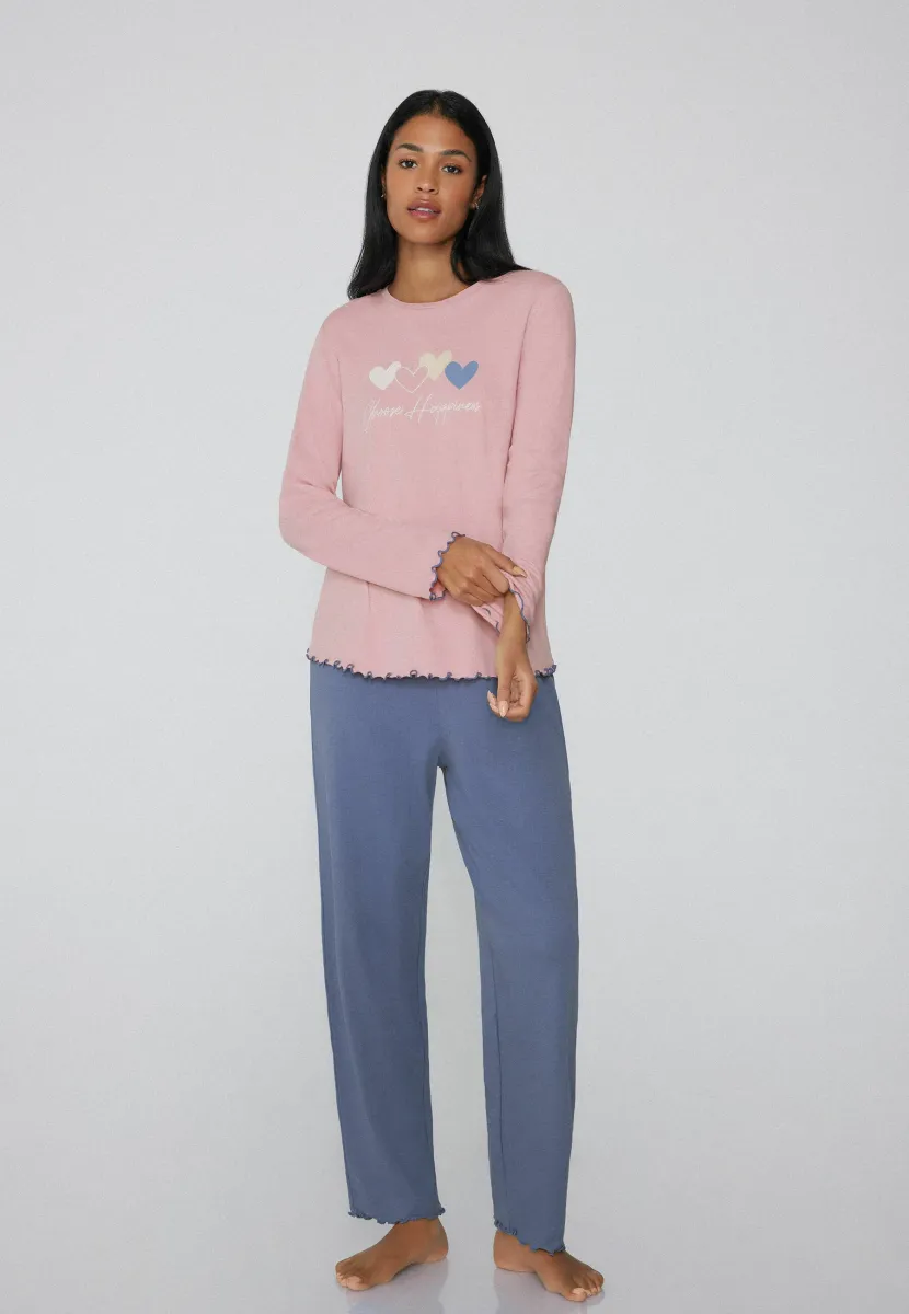 SET - Nachtwäsche Set - pink