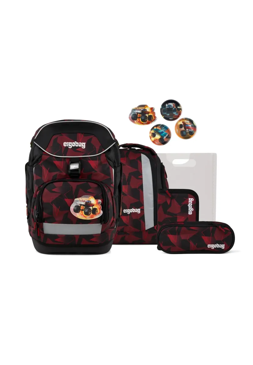 SET - Schulranzen Set - unaufhaltbär  schwarz