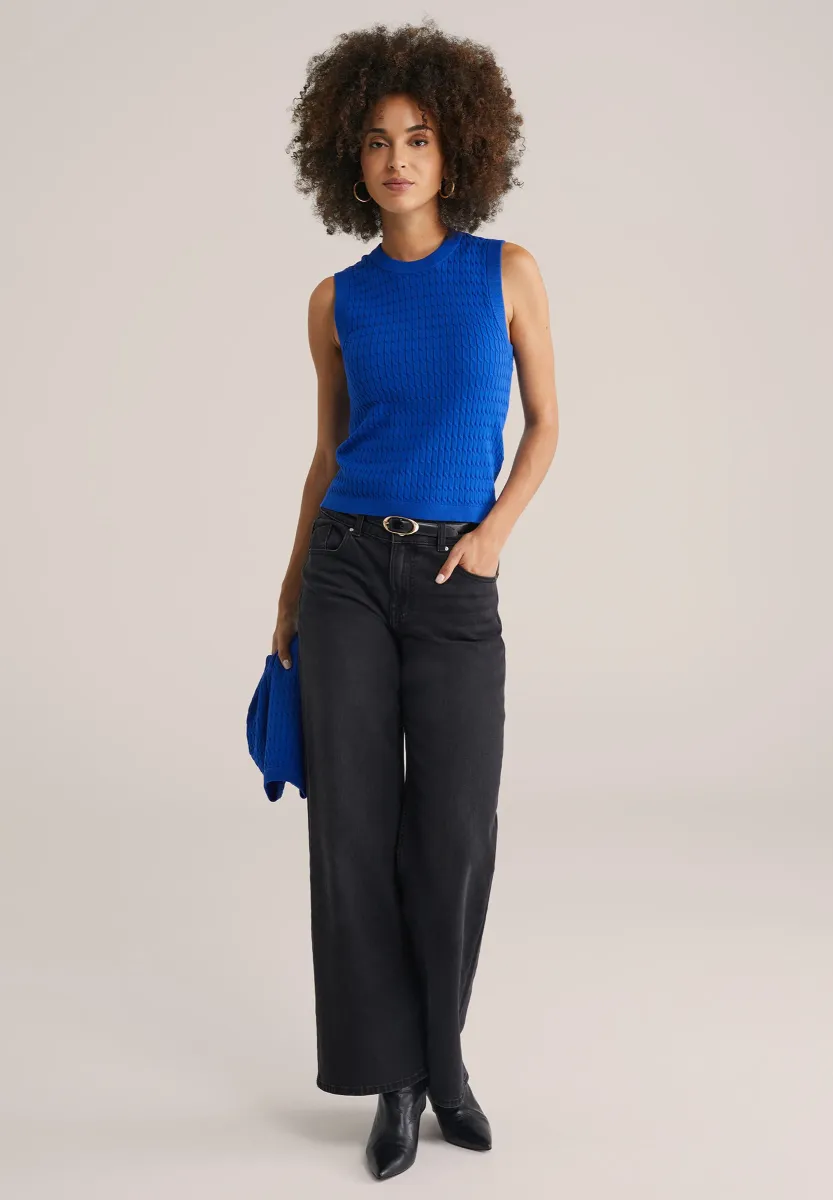 SET - Strickjacke - blue