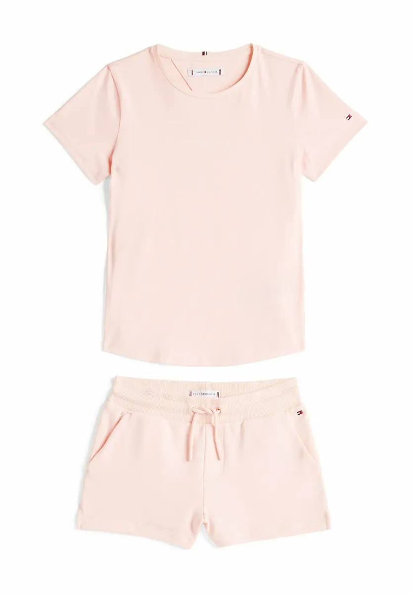 SET - T-Shirt basic - coral ice