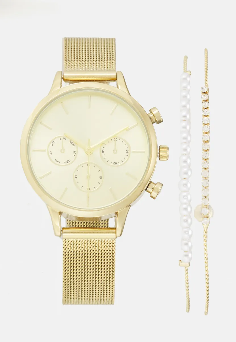 SET - Uhr - gold-coloured