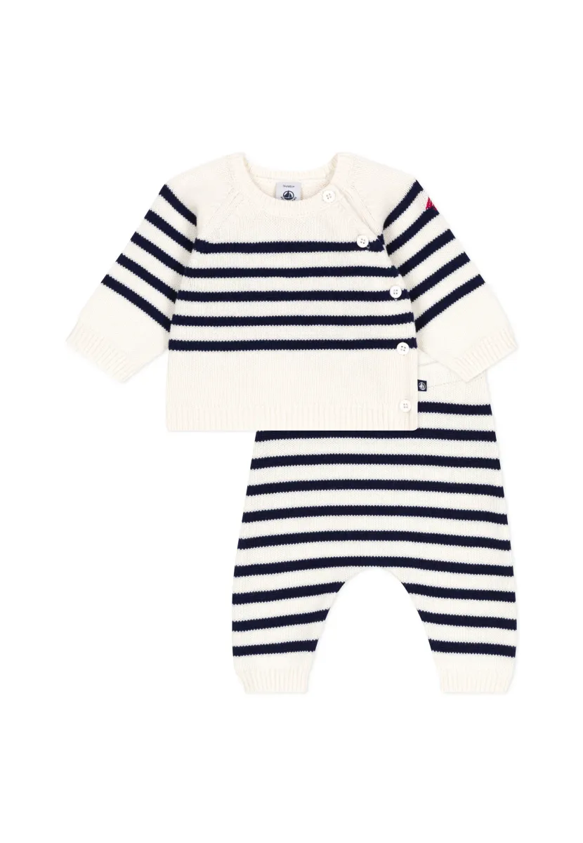 SET UNISEX - Stoffhose - marshmallow
