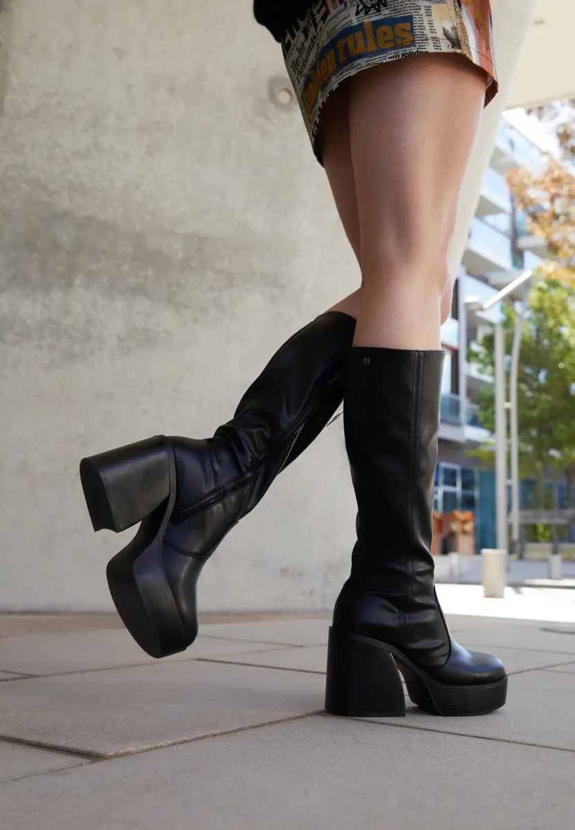 SETENTA - Plateaustiefel - black