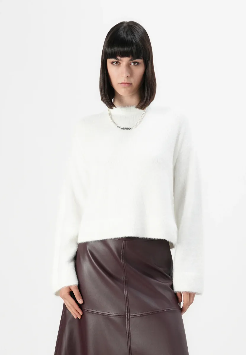 SFURRYNA - Strickpullover - open white