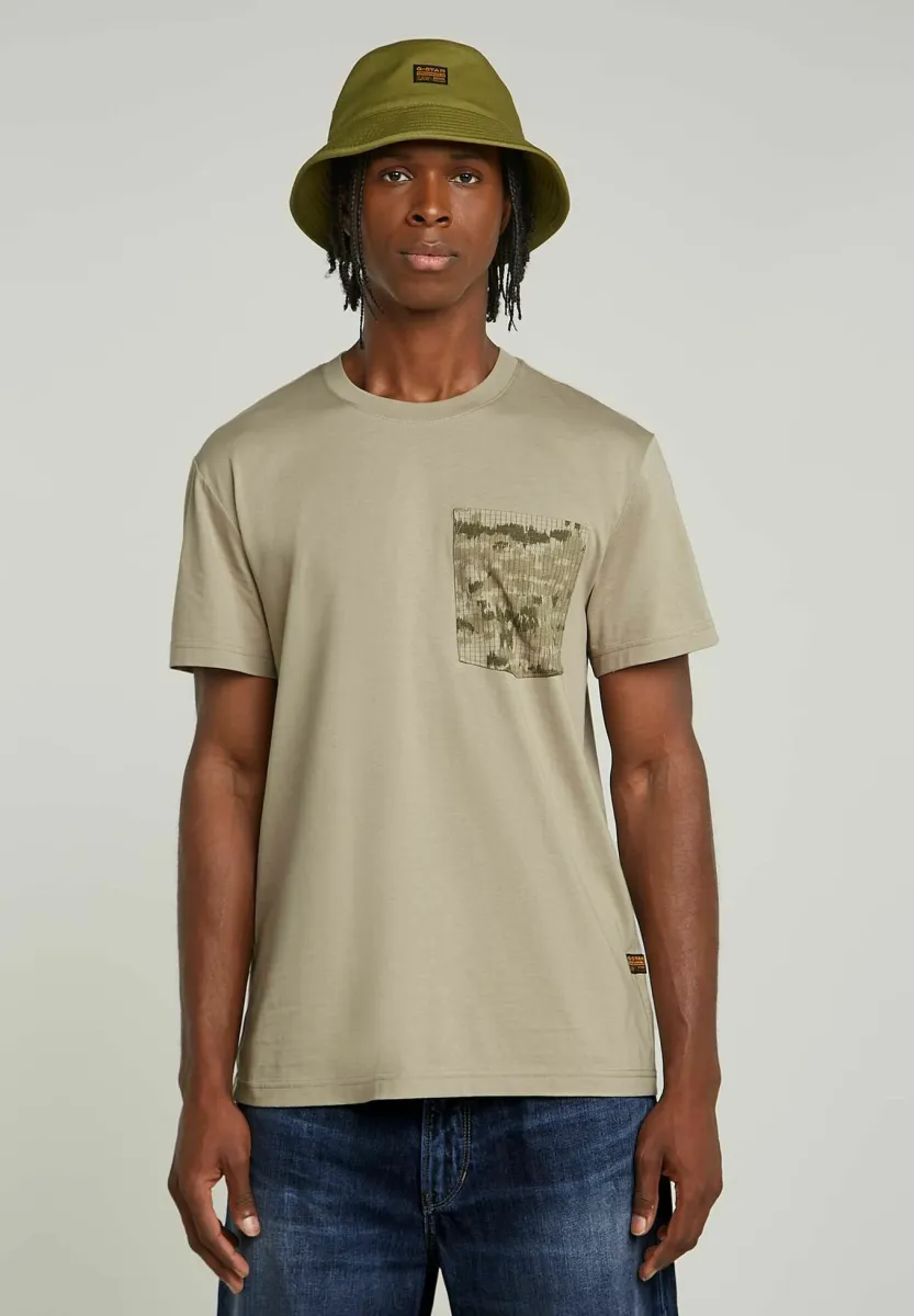 SHADOW CAMO POCKET  - T-Shirt print - light toggee
