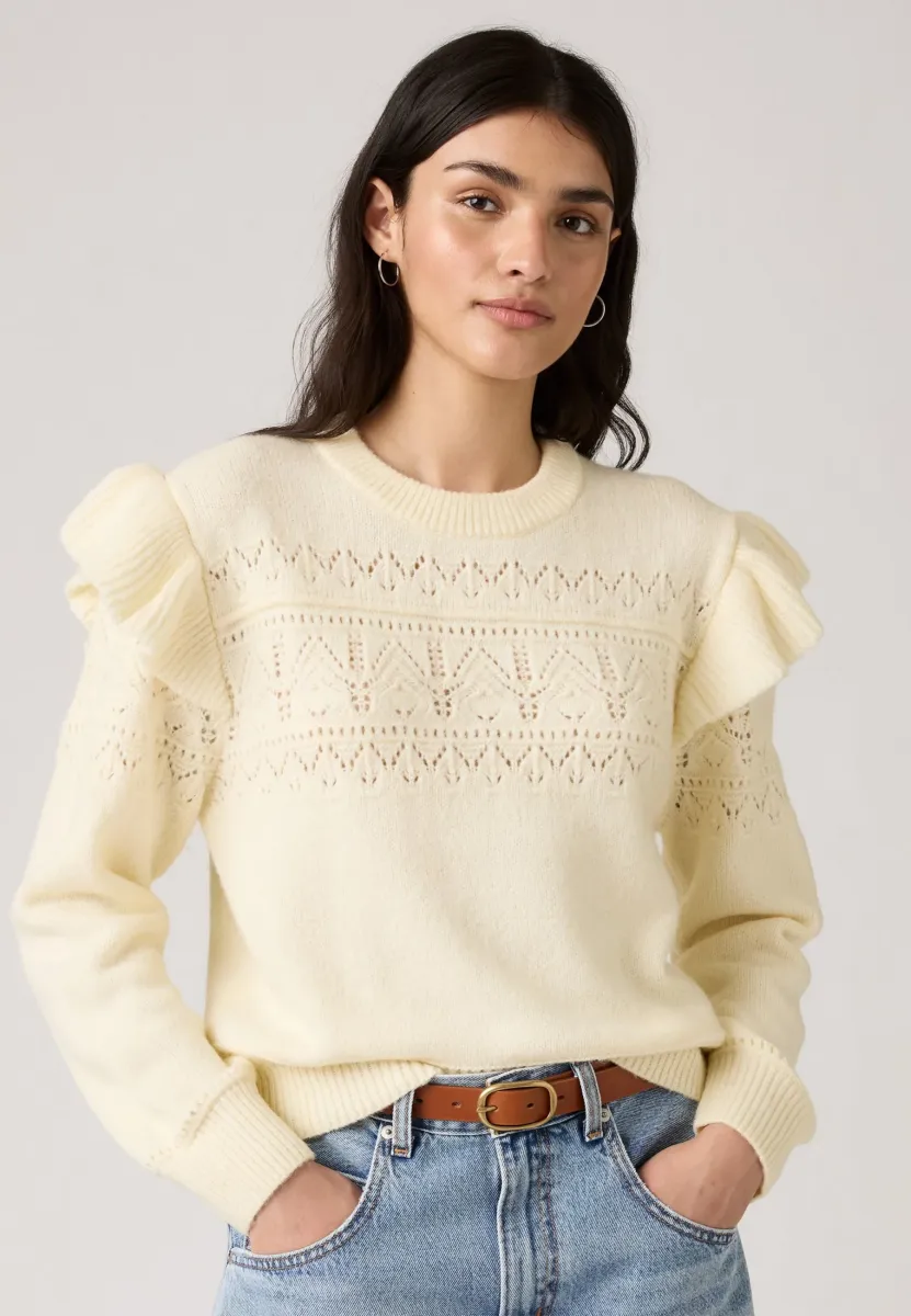 SHANE FLUTTER - Strickpullover - tofu pointelle