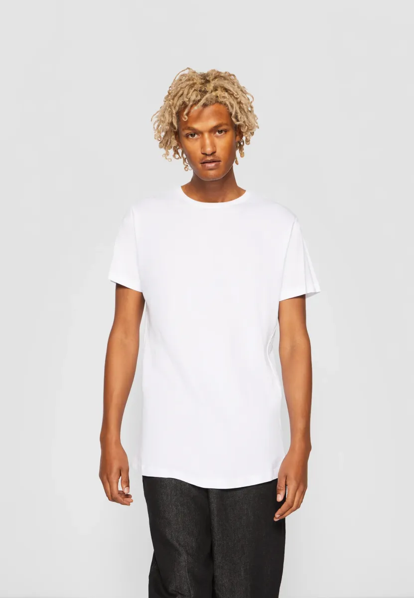 SHAPED LONG - T-Shirt basic - white
