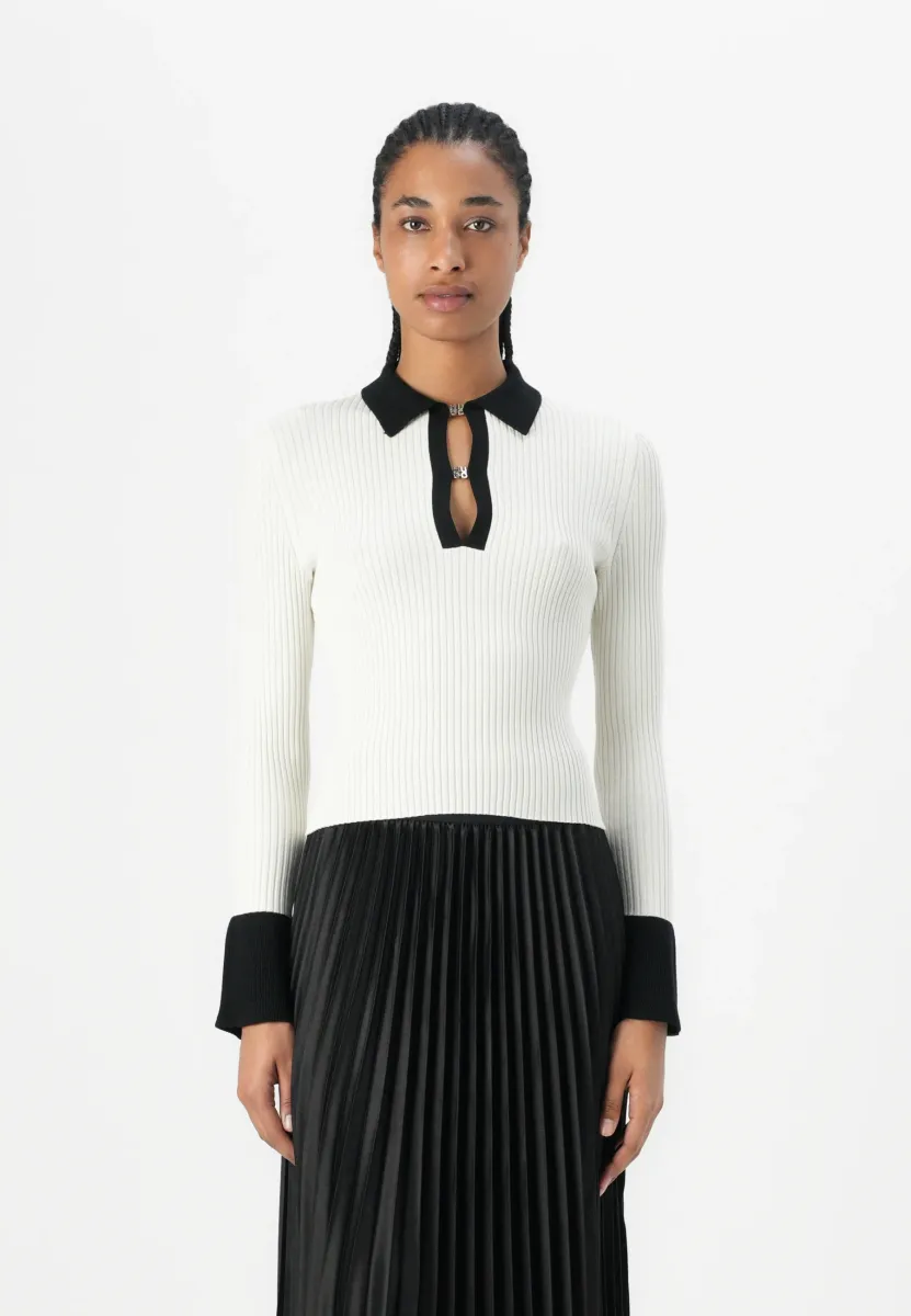 SHARRO - Strickpullover - open white