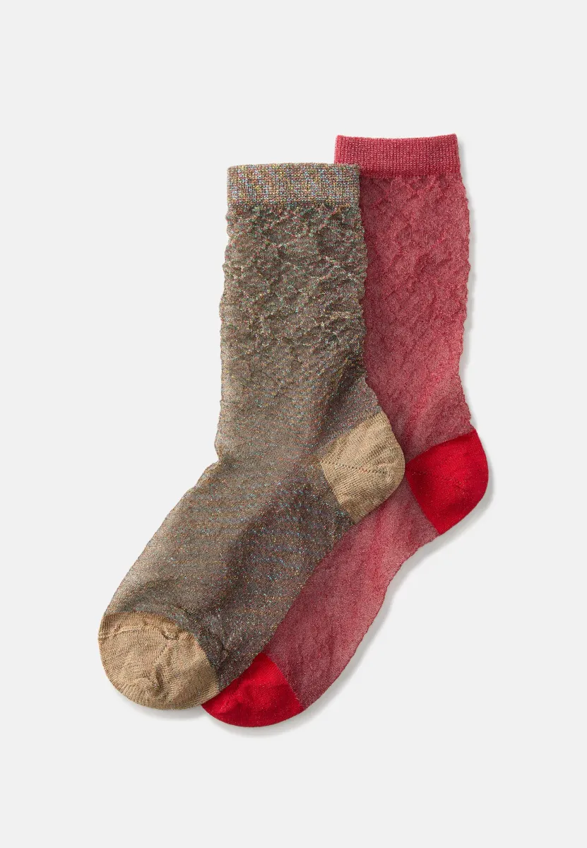 SHEER CREW SOCKS 2 PACK - Socken - multi