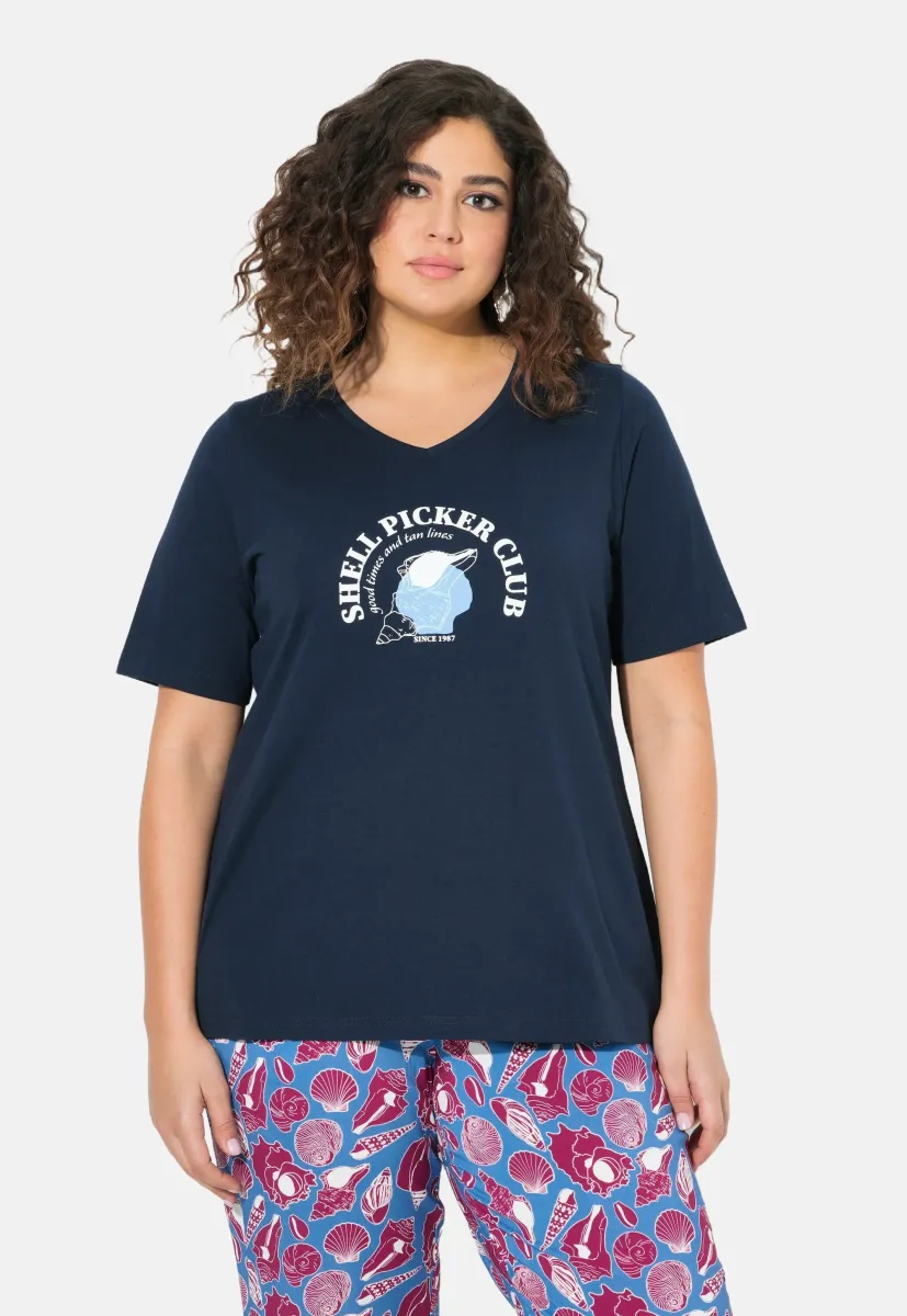 SHELL PICKER CLUB GRAPHIC  - T-Shirt print - marine