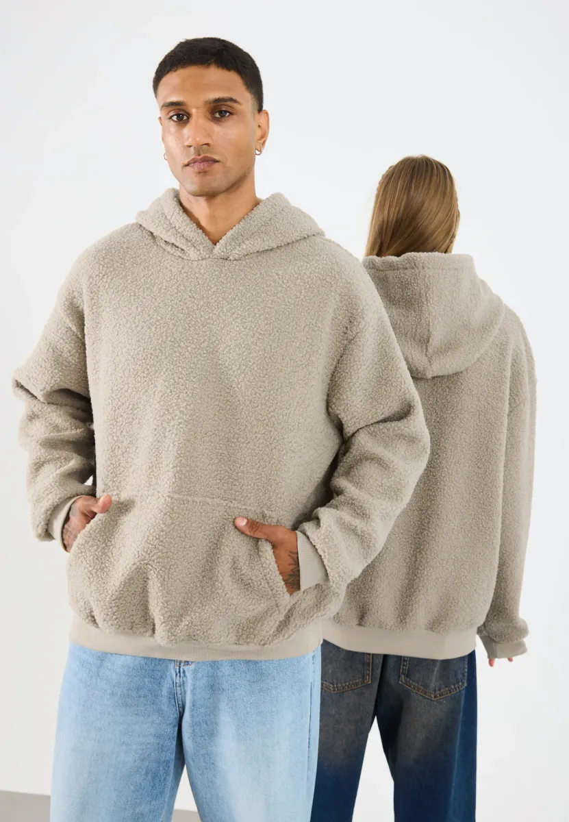 SHERPA BASIC UNISEX - Kapuzenpullover - beige