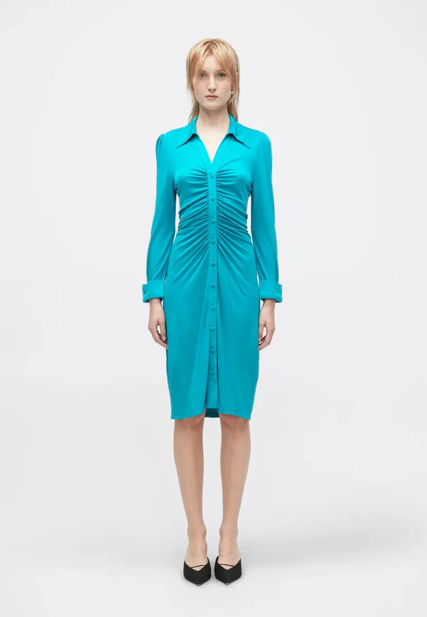 SHESKA SLEEVE - Freizeitkleid - blue