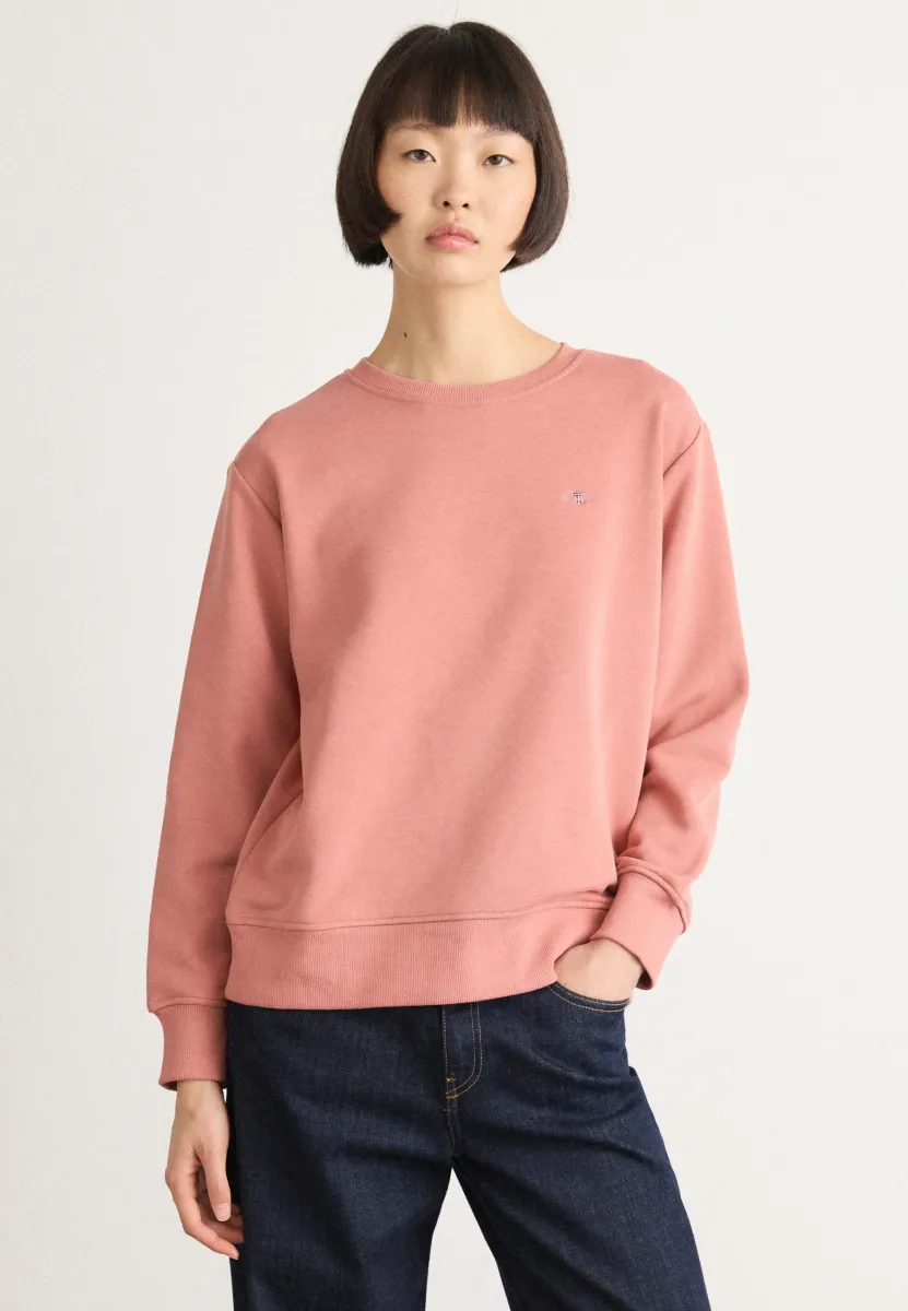 SHIELD C NECK - Sweatshirt - faded brick