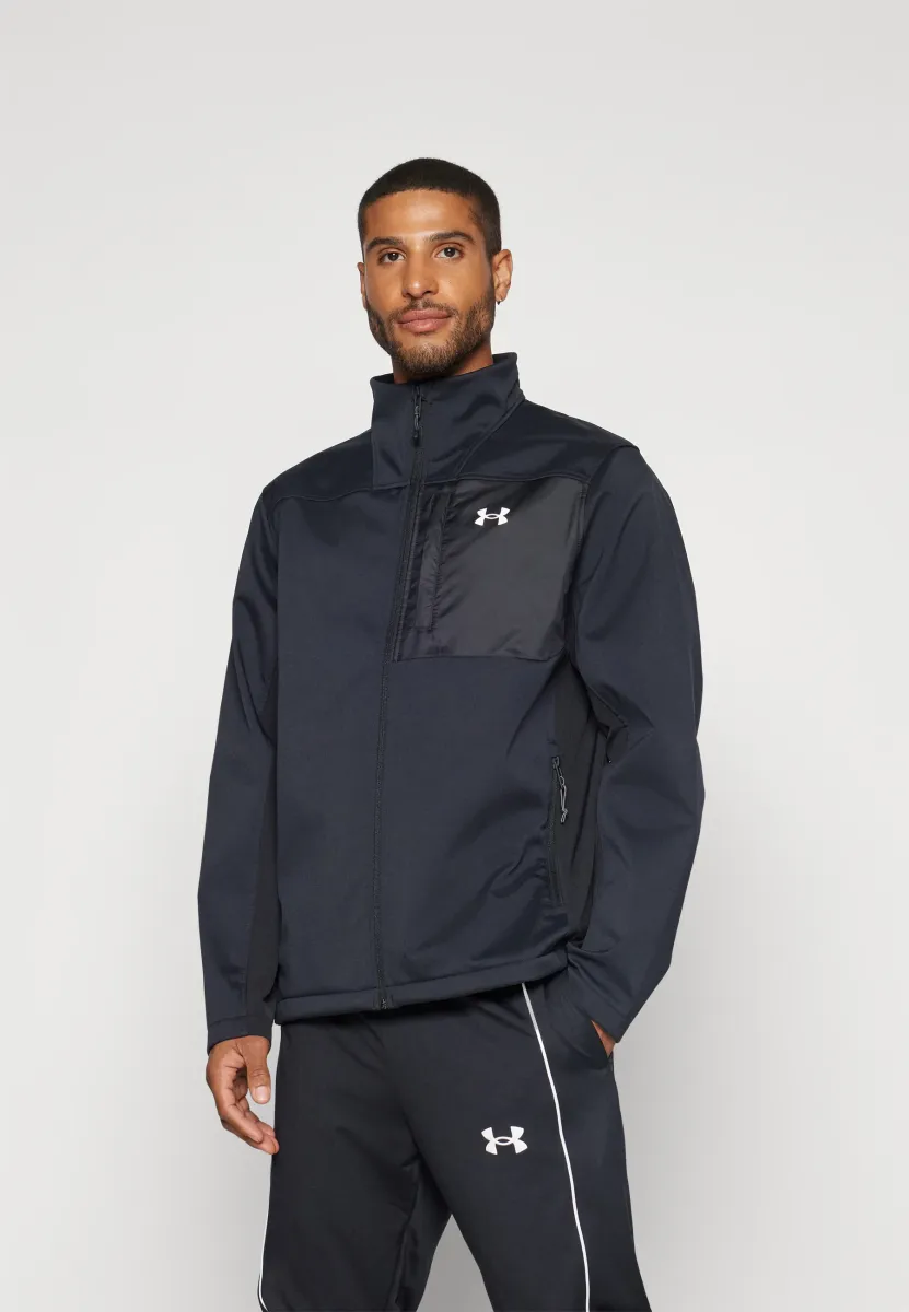 SHIELD JACKET - Softshelljacke - black/white