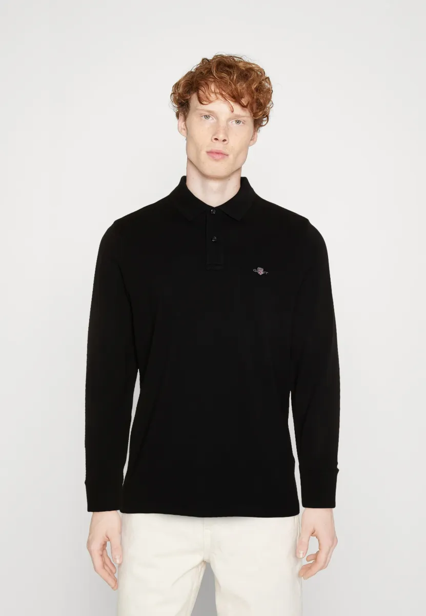SHIELD RUGGER - Poloshirt - black