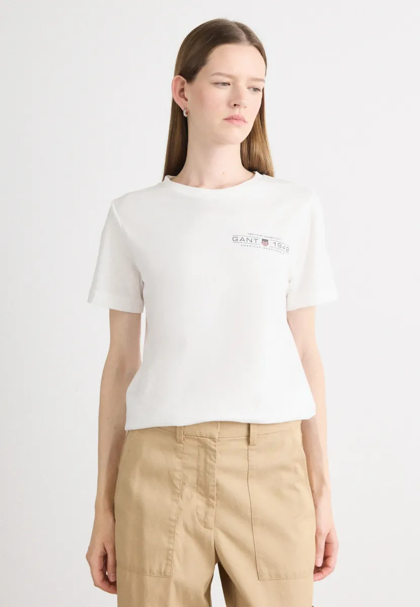 SHIELD  - T-Shirt print - white