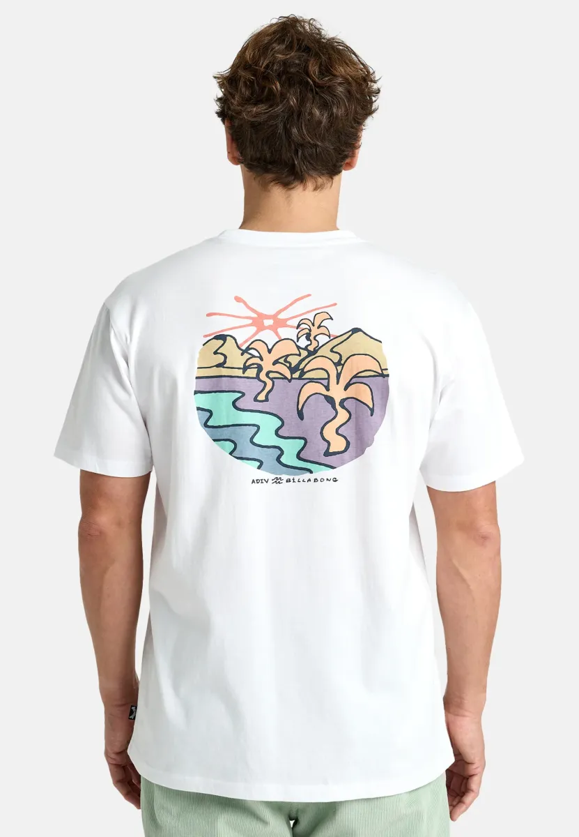 SHINE SHORT-SLEEVE SCREEN TEE  - T-Shirt print - wht