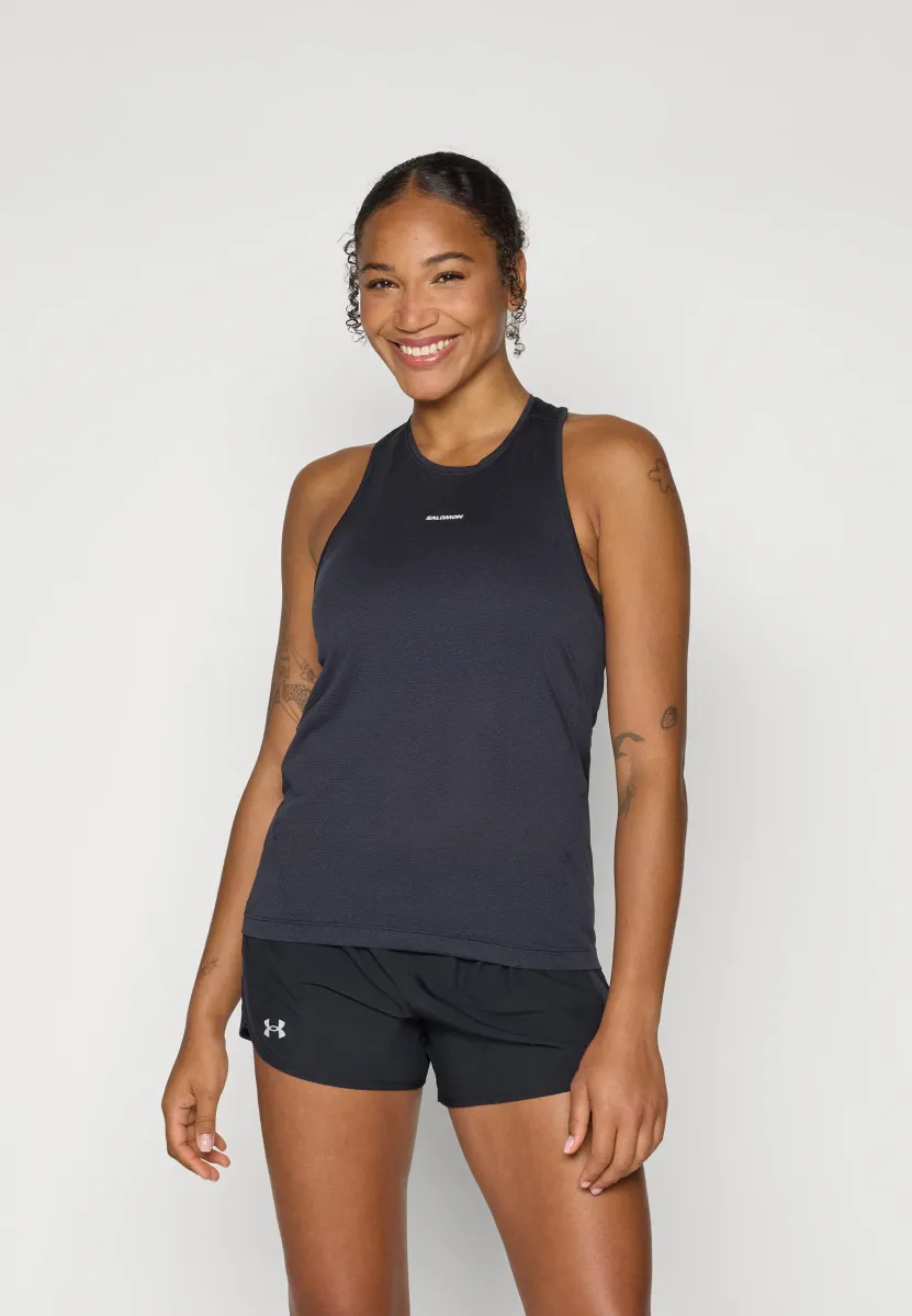 SHKOUT CORE TANK  - Top - deep black