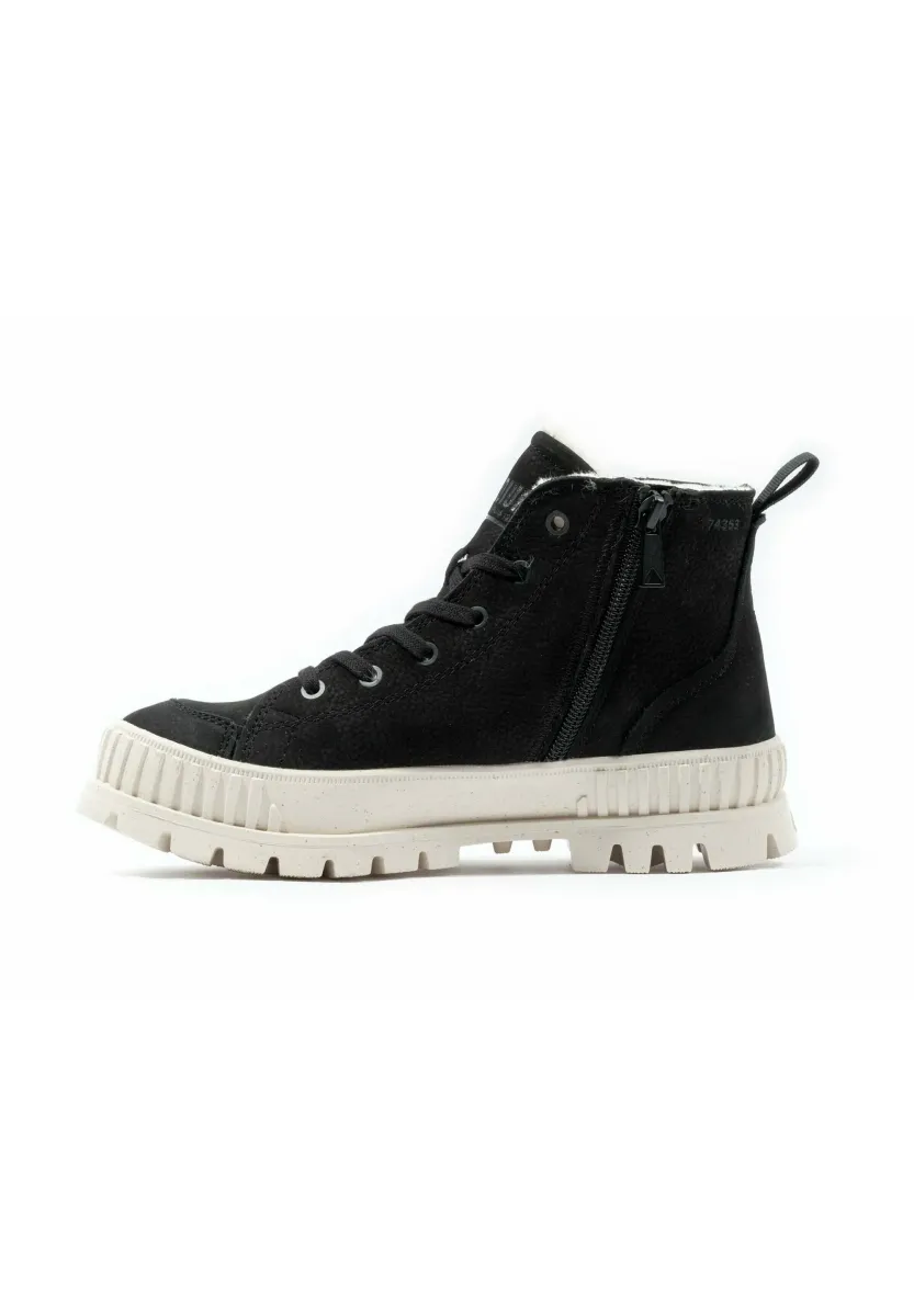 SHOCK ZIP WARM - Plateaustiefelette - black