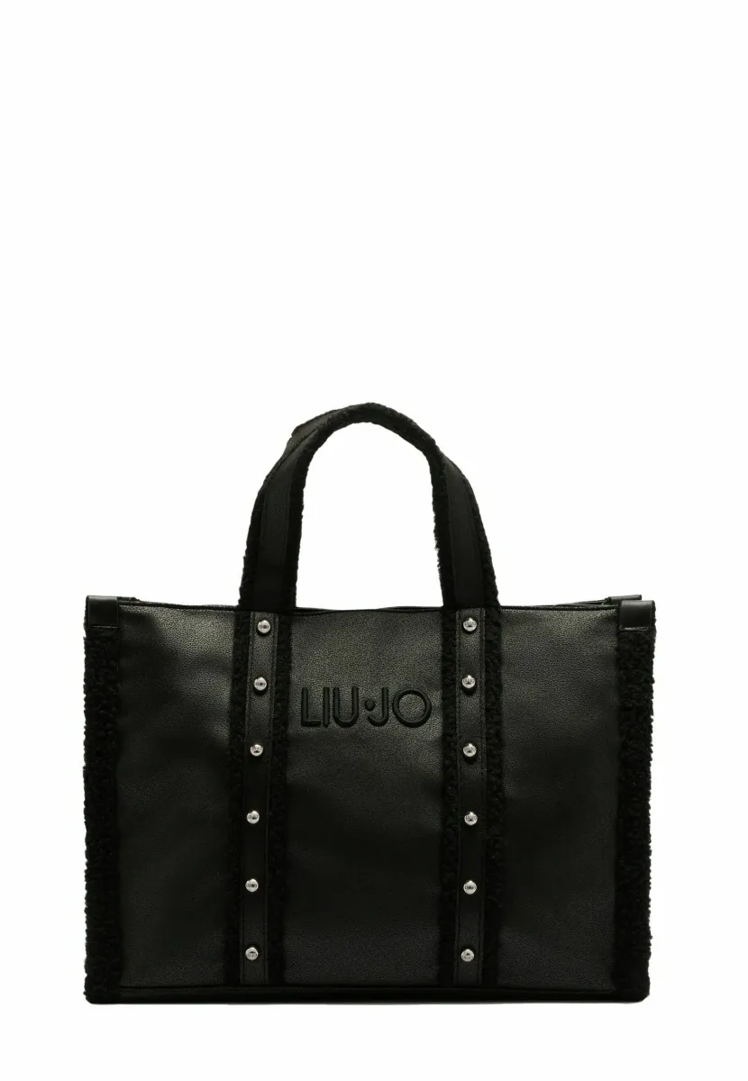 SHOPPING WITH STRAP - Shopping Bag - black