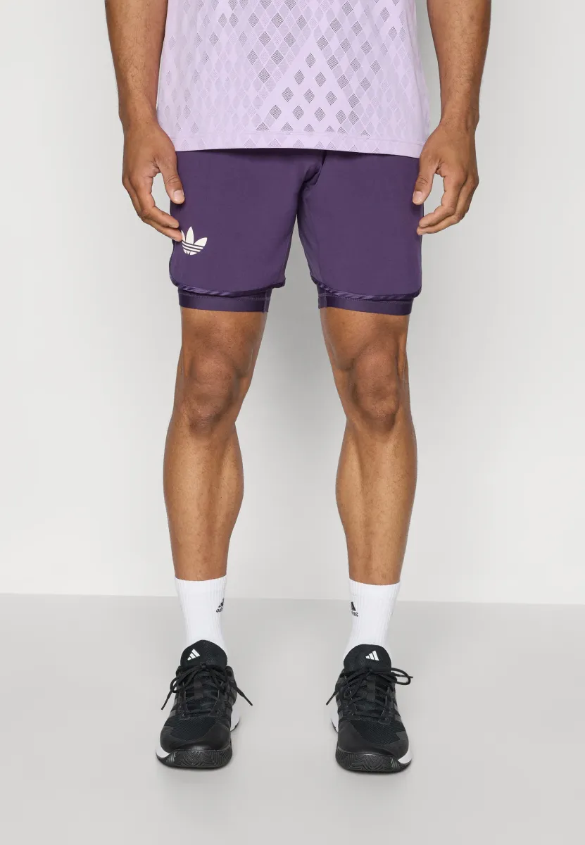 SHORT 2-IN-1 - Tights - aurora plum