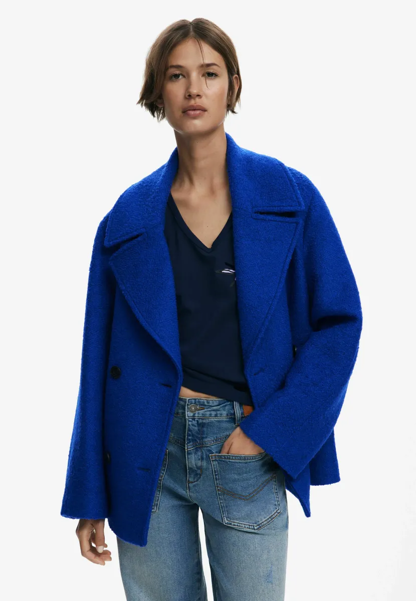 SHORT FLEECE -  COAT - Blazer - blue