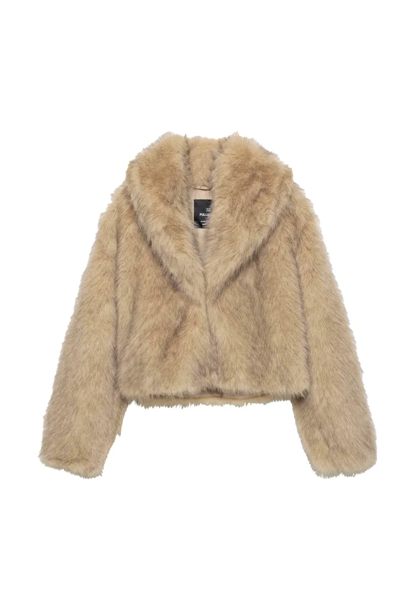 SHORT  - Kunstlederjacke - taupe