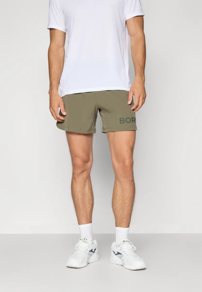 SHORT SHORTS - Kurze Sporthose - dusty olive