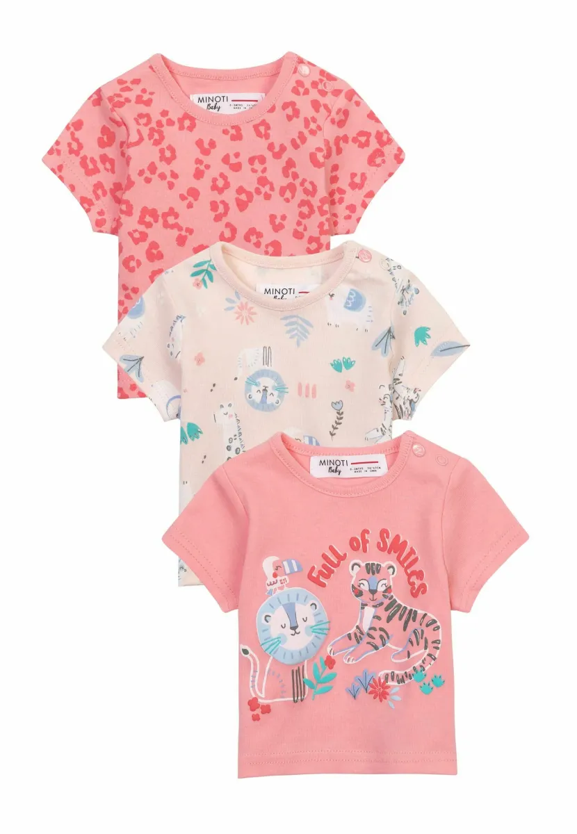 SHORT SLEEVE 3 PACK - Geschenk zur Geburt - coral peach