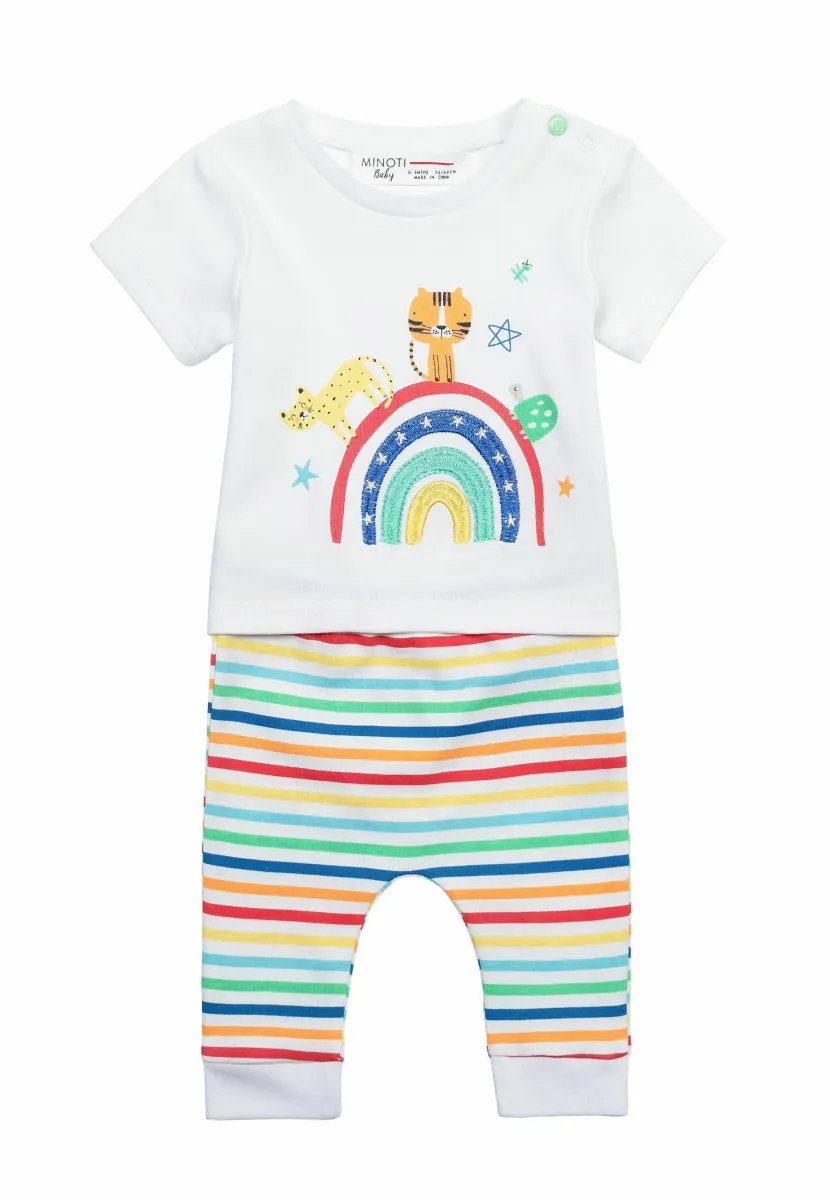 SHORT SLEEVE AND LEGGING SET - Tights - white