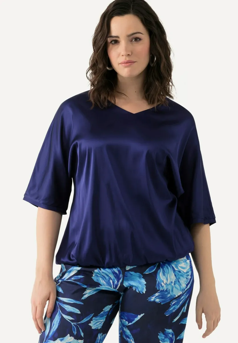 SHORT SLEEVE  - Bluse - ink blue