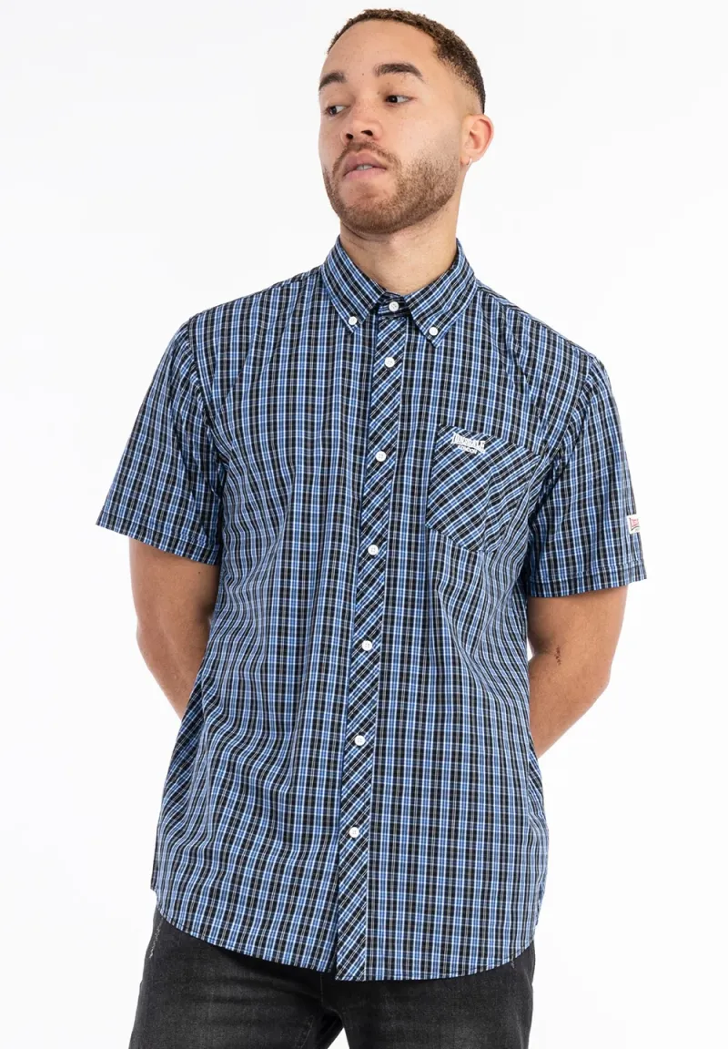 SHORT SLEEVE BRIXWORTH - Hemd - blue/white/black